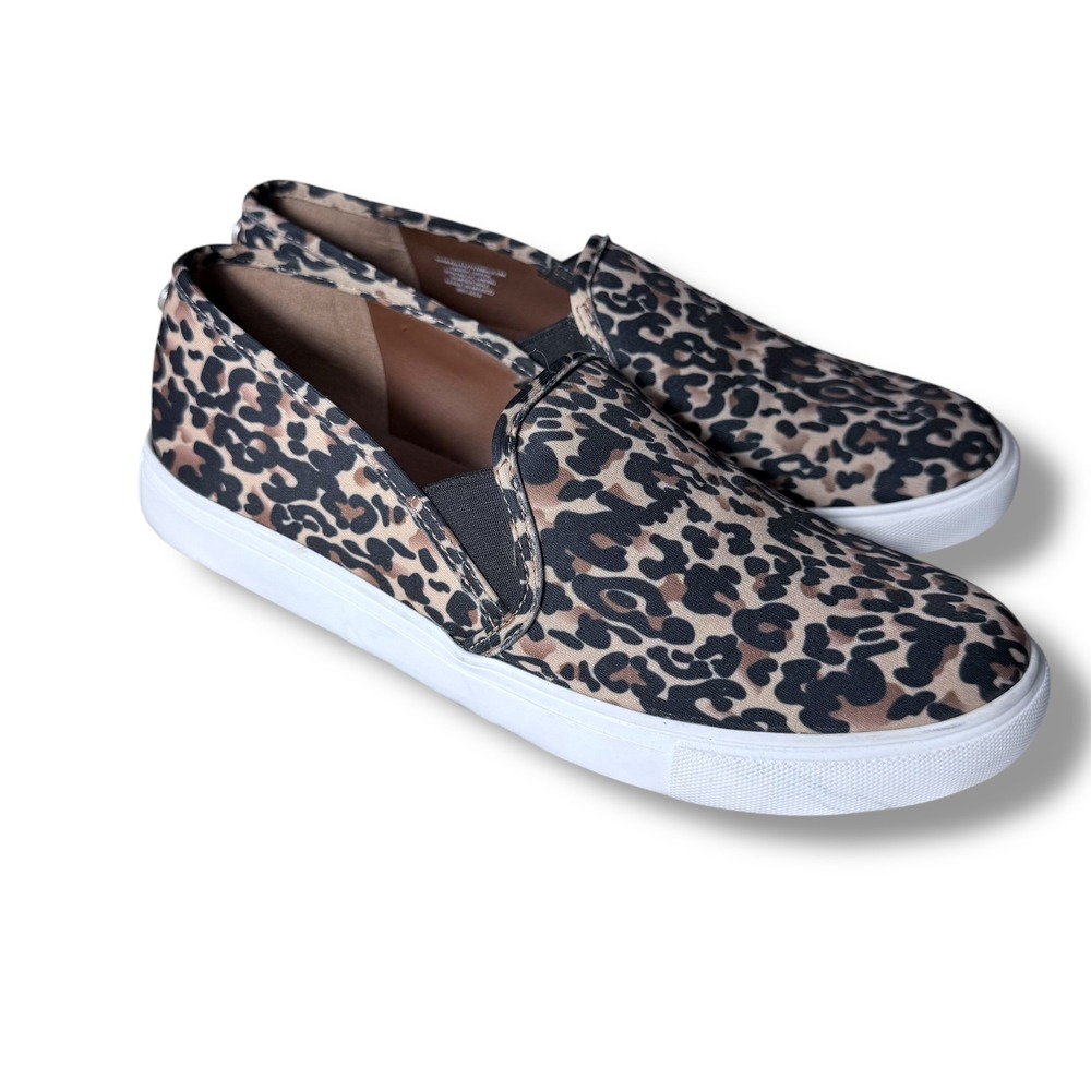 EUC Steve Madden Leopard Print Slip On Casual Sneakers Size 9.5M - Picture 8 of 11